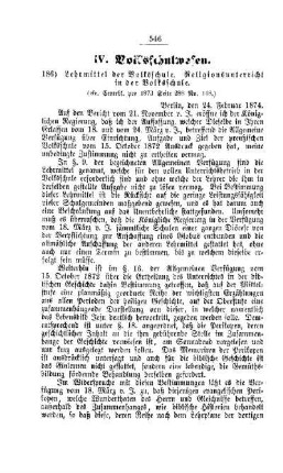 Lehrmittel der Volksschule. Religionsunterricht in der Volksschule : [IV. Volksschulwesen]