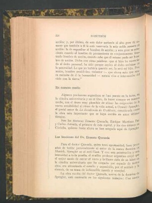 Las lecciones del Dr. Ernesto Quesada