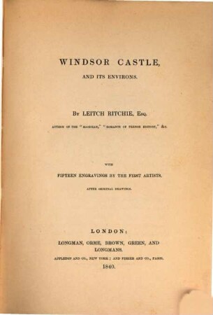 Heath's picturesque annual. 1840
