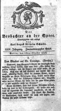 42. Stueck, 16. Oktober 1826