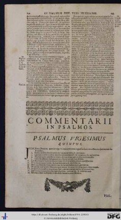 Psalmus Vigesimus Quintus.