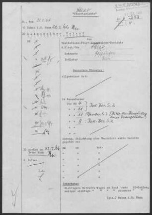 Schlat: Visitationsbericht mit Pfarrbericht 1965
