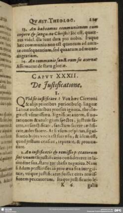 Caput XXXII. De Justificatione