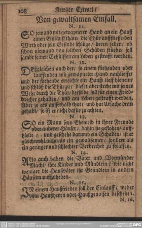 Von gewaltsamen Einfall