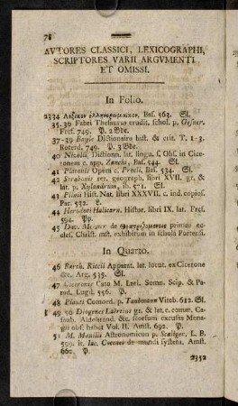 78-86, Autores classici, lexicographi, ...
