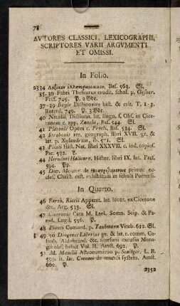 78-86, Autores classici, lexicographi, ...