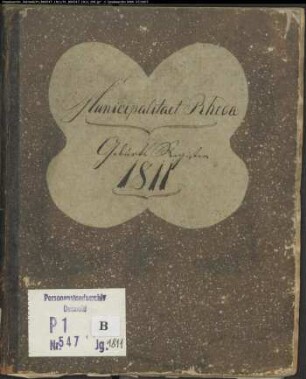 Zivilstandsregister der Gemeinde Rheda, Kreis Wiedenbrück (1811) (Gemeinde: Gemeinde Rheda)