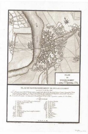 "Plan du Bombardement de Dusseldorff" (Kopie)