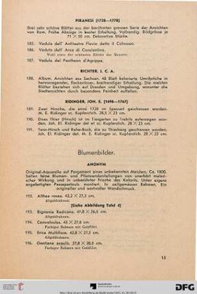 Blumenbilder (Nr. 192-204)