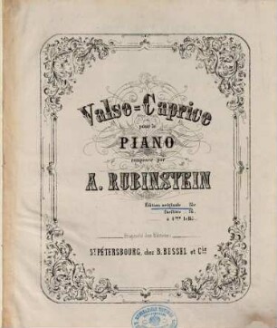 Valse-Caprice : pour le piano