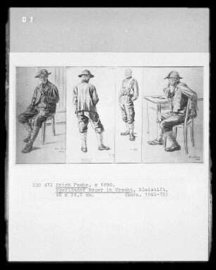 Egerländer Bauer in Tracht