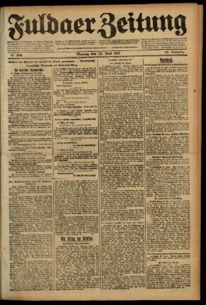 Ausgabe vom Montag, den 25. Juni 1917.