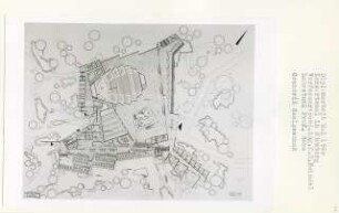 Konzertsaal, Nürnberg-Glockenhof (Diplomarbeit bei Karl Wilhelm Ochs): Saalgeschoss, Grundriss 1. Obergeschoss