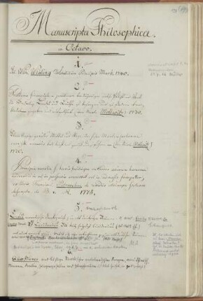 Manuscripta philosophica in octavo