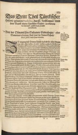 Das Dritt Theil Türckischer Histori/ genannt Pandectes, das ist/ vollkomner unnd satter Begriff allerley Türckischer Sachen ...