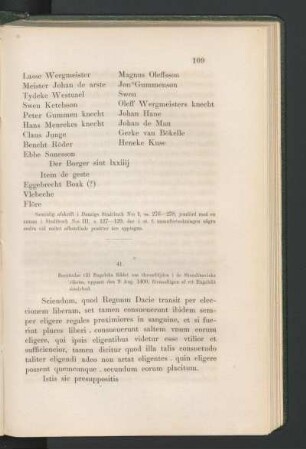 41. [Berättelse till Engelska Rådet om thronföljden i de Skandinaviska rikena, uppsatt af ett Engelskt sändebud d. 9 Aug. 1400.]