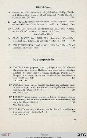 Fayumporträts (Nr. 28-62)