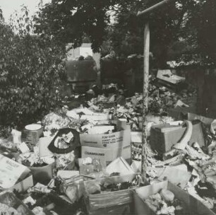 Dresden, Mülltonnen, 1990
