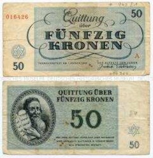 Theresienstadt, 50 Kronen