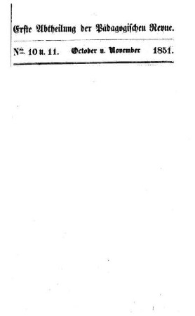 Bd. 27, Abt. 1, H. 10/11: Heft Bd. 27, Abt. 1, H. 10/11