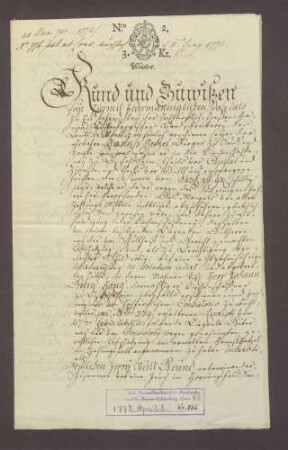 Hans Hetzel zu Sand verkauft der Kirchenschaffnei Bischofsheim benannte Güter zu Sand um 185 fl.