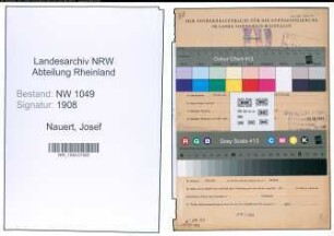 Entnazifizierung Josef Nauert , geb. 31.08.1901 (Kraftfahrer)