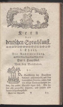 I. Theil. Die Rechtschreibung.