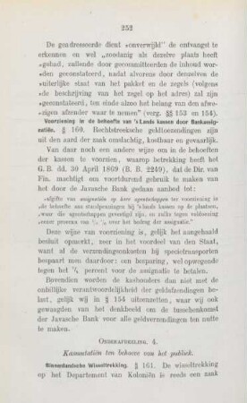 Onderafdeeling. 4. Kasmutatien ten behoeve van het publiek