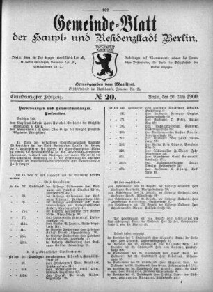 1900,20: No. 20, 20. Mai 1900