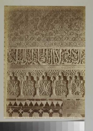Granada. Trozo de la Sala de Embajadores (Alhambra), Album spanien 1892