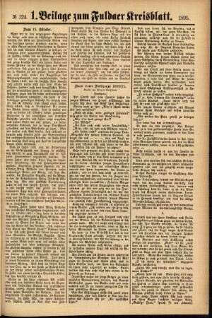 Zweite Ausgabe vom Samstag, den 19. Oktober 1895.
