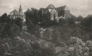 Erzgebirge. Zschopautal. Burg Wolkenstein von Nordwesten