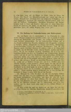 VI. Die Stellung der Tuchmacherinnung zum Stadtregiment