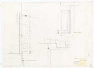 Wohnhaus F. Haas, Karlsruhe Ausführungsplanung: Fenster und Türen: Ansicht und Schnitte 1:10, 1:1