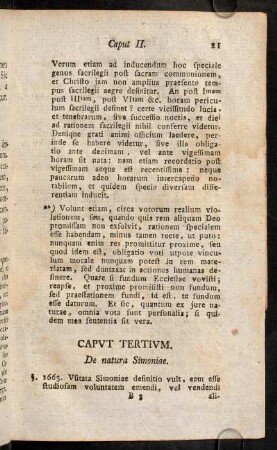 21-29, Caput Tertium. De natura Simoniae.