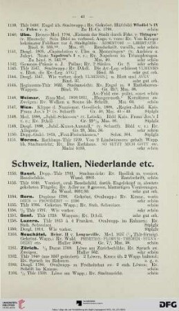 Schweiz, Italien, Niederlande etc. (Nr. 1152-1173)