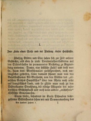Vor hundert Jahren : ein deutsches Lebens- und Sittenbild. 1