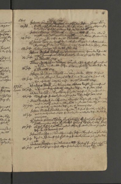 Bürgerbuch der Stadt Zeitz - 1701-1801