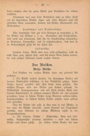 Das Waschen