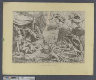 [Artemis und Apollon töten die Kinder der Niobe]