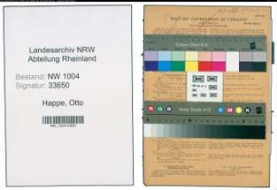 Entnazifizierung Otto Happe , geb. 14.09.1900 (Kaufmann)