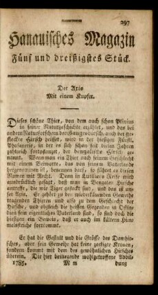 Fünf und dreißigstes Stück