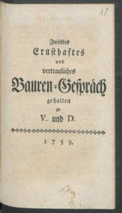 12: ... gehalten zu V. und D.
