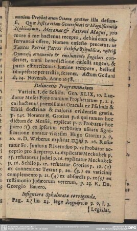 Delineatio Programmatum