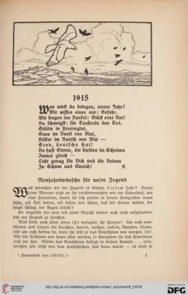 28: Neujahrswünsche für unsere Jugend