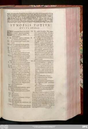 Synopsis Totius Huius Operis.