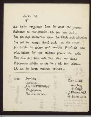 [Das Neue Reich] - [Sammelhandschrift] - StGA-George I,0919 : [SW IX: h5]