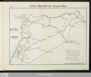 Syrien: Übersicht der Hauptstraßen