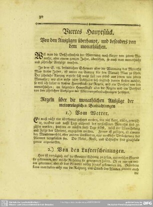Viertes Hauptstück. Von den Auszügen überhaupt, und besonders von dem monathlichen
