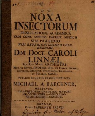 Noxa insectorum